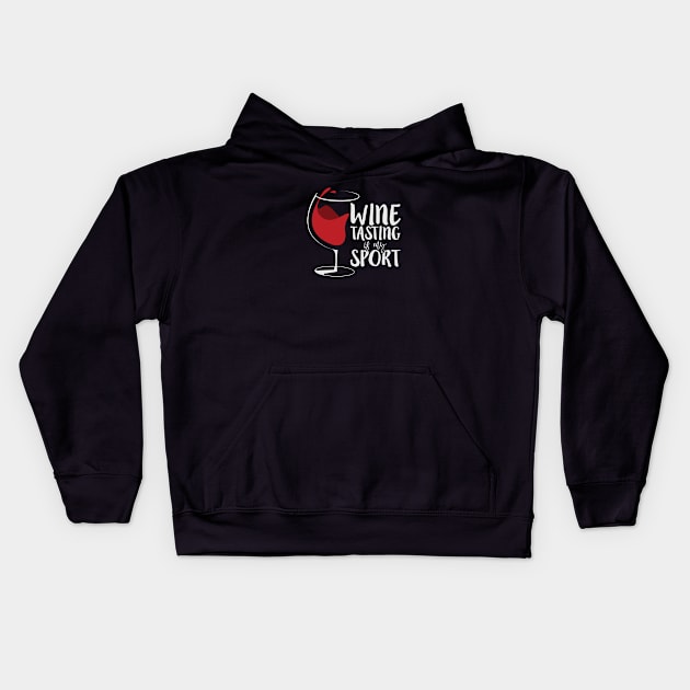 Wine Tasting alcohol Kids Hoodie by Tobias Store